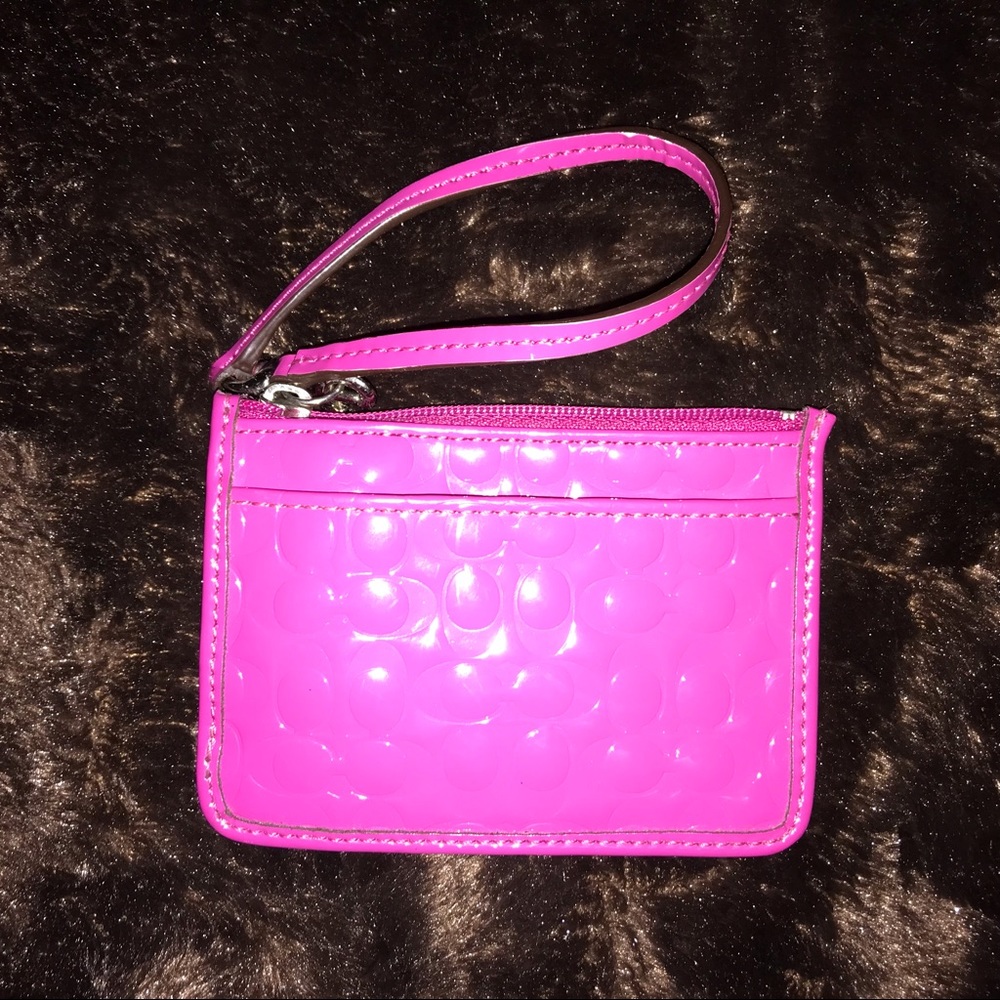 Coach mini wallet.